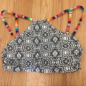 Xhilaration black and white bikini top